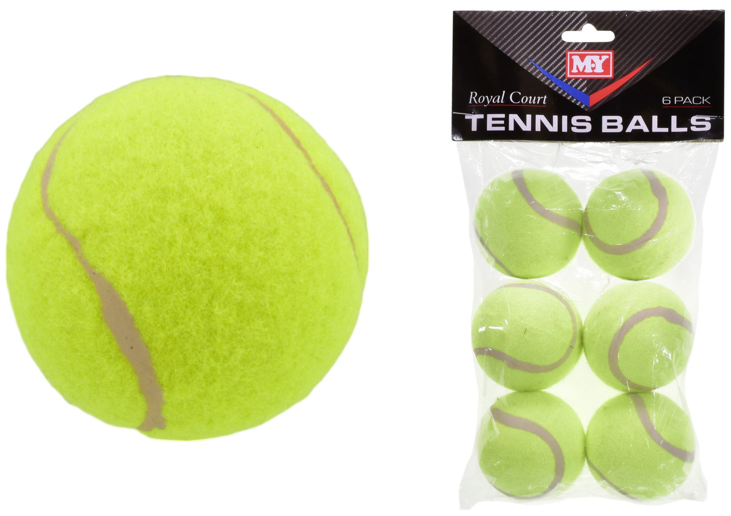 TENNIS BALL PK 6 ROYAL COURT