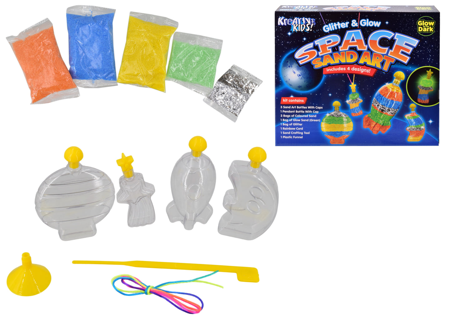 Glitter & Glow Space Sand Art