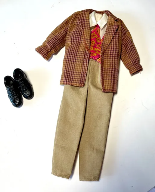Barbie Ken Go In Style Vintage Fashion Tan Suit
