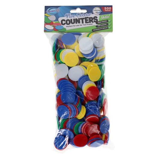 Counters 5 Colours 500 Pack