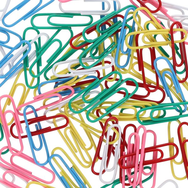 Premier Office Tub 200 28mm Multicoloured Paper Clips