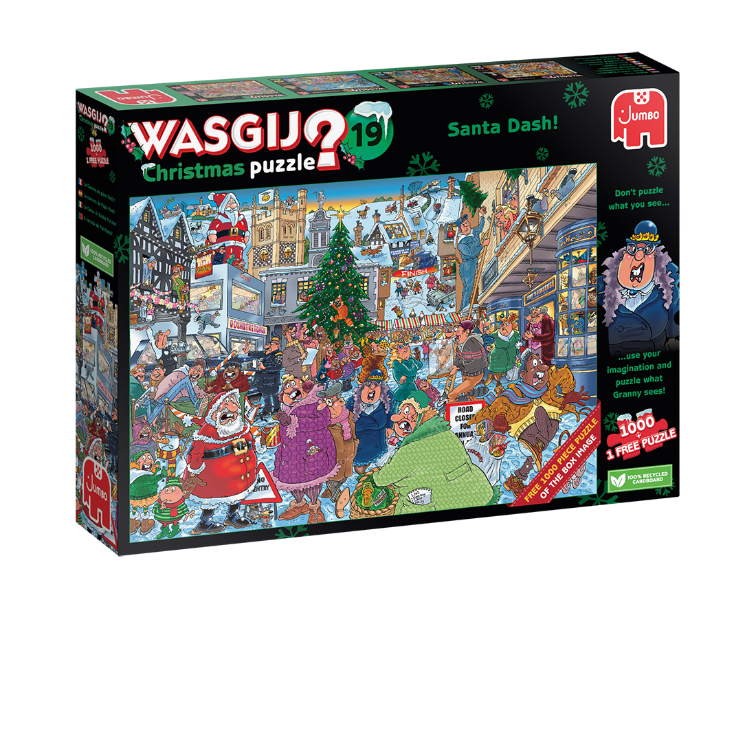 WASJIG Christmas 19 Santa Dash 2 x 1000 Piece Jigsaw Puzzle