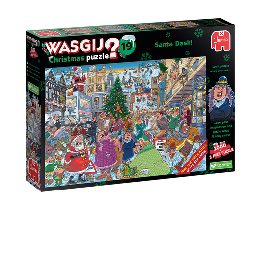 WASJIG Christmas 19 Santa Dash 2 x 1000 Piece Jigsaw Puzzle