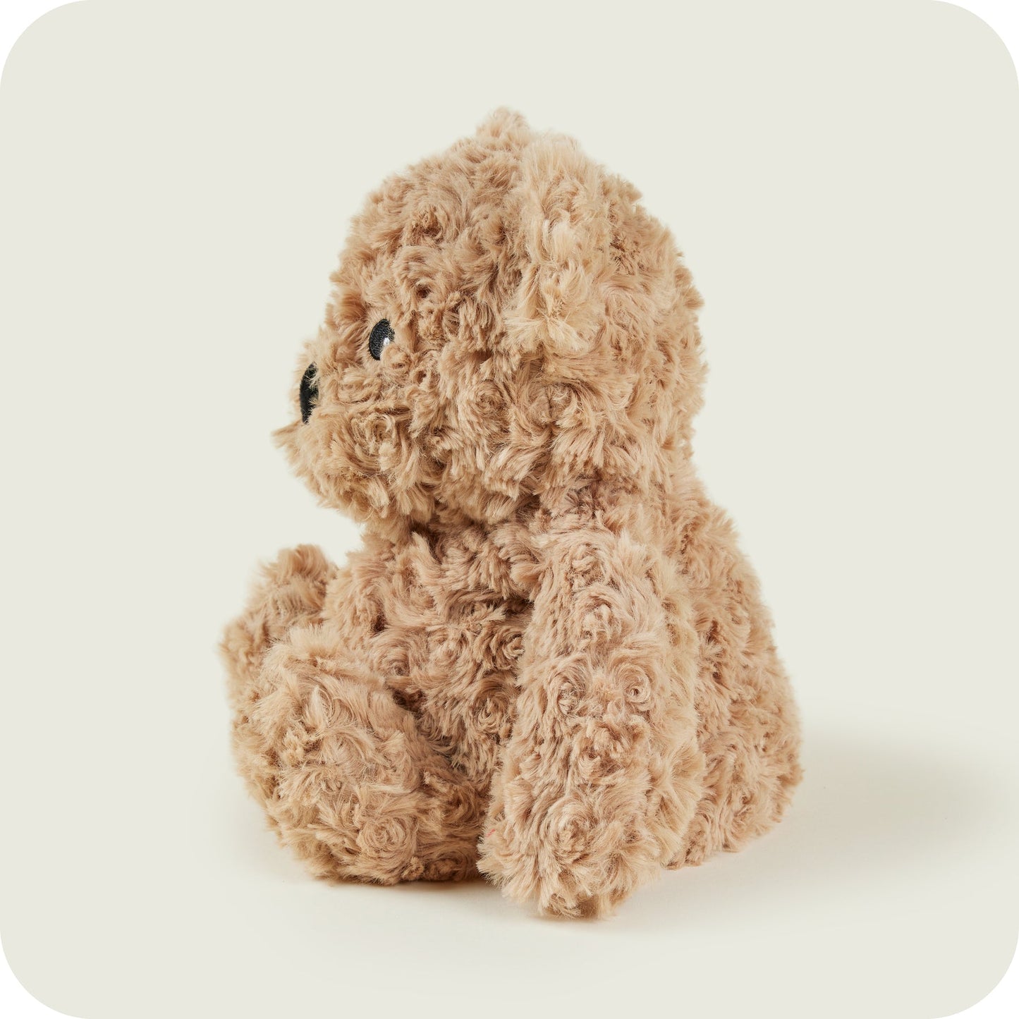 Warmies Curly Brown Bear Microwavable Plush