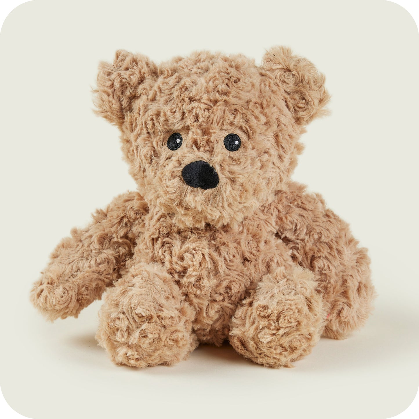 Warmies Curly Brown Bear Microwavable Plush