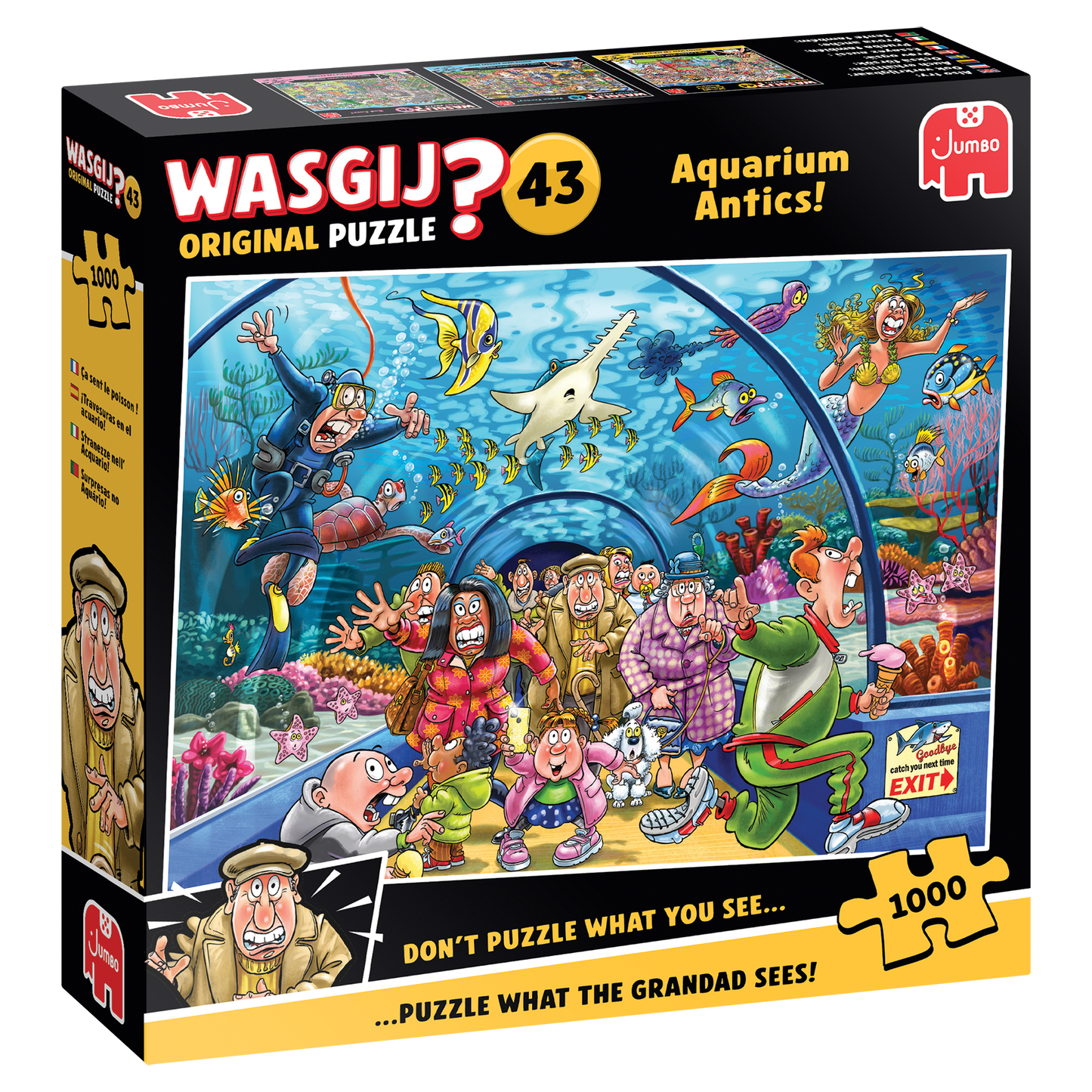 Wasgij Original Aquarium Antics 1000 Piece Jigsaw Puzzle