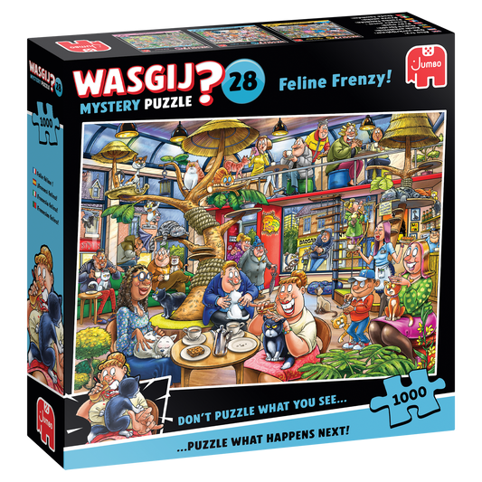 Wasjig Mystery Feline Frenzy 1000 Piece Jigsaw Puzzle