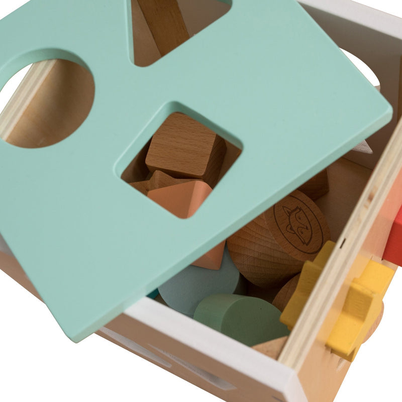 Wooden Shape Sorter Owl & Fox