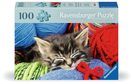 Wool Cat 100 Piece Jigsaw Puzz