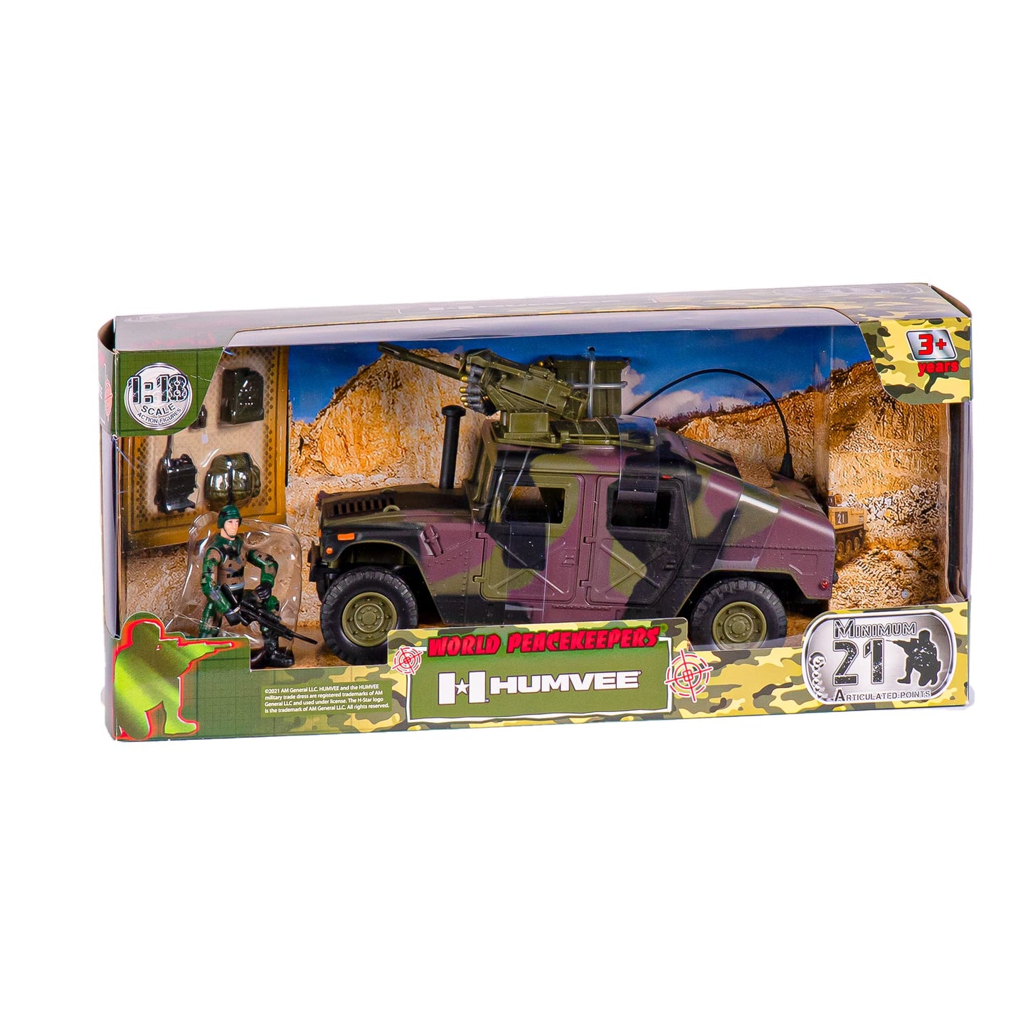 World Peacekeepers Humvee Pick Up Truck & Figures