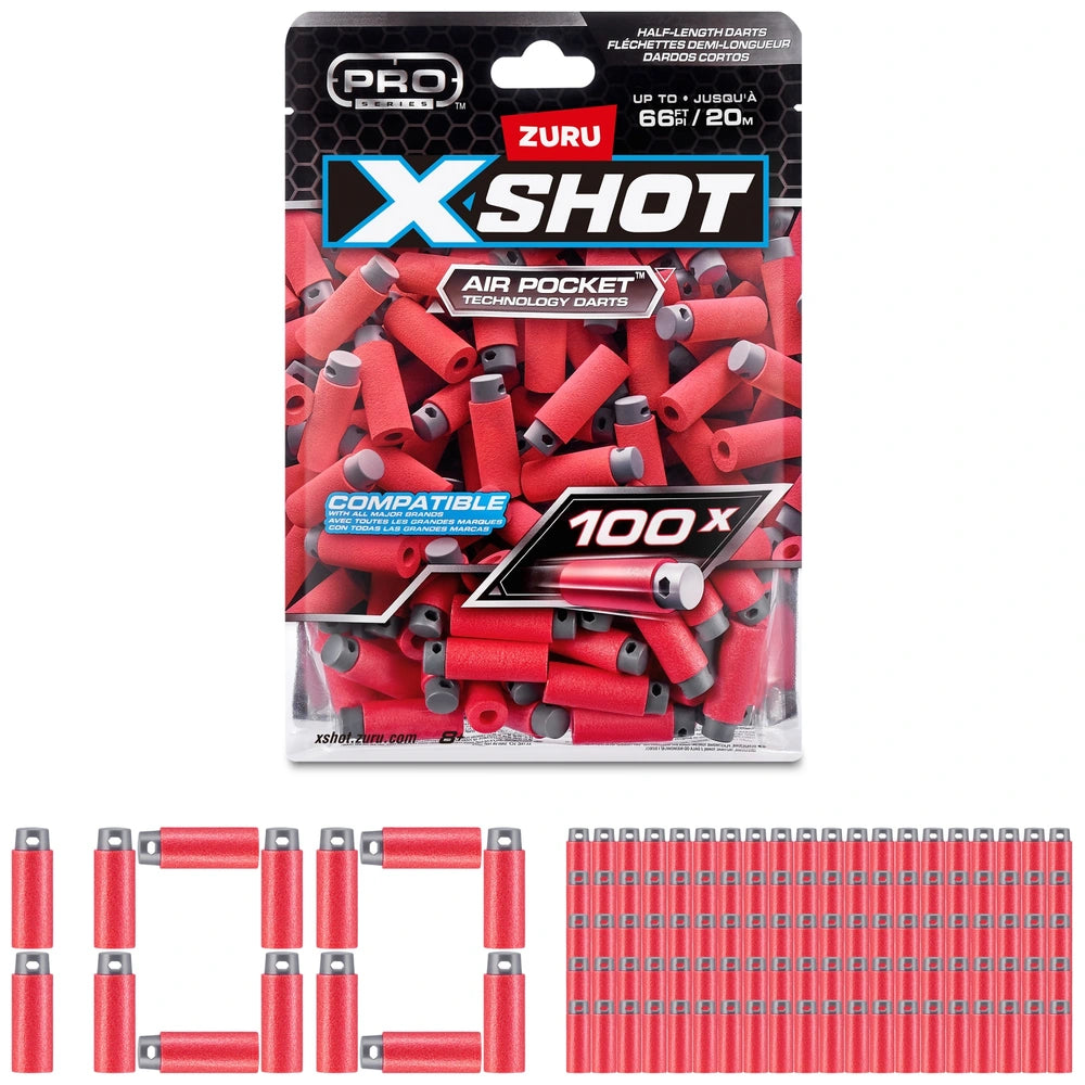 X Shot 100 Pk Refill Darts Air Pocket Technology