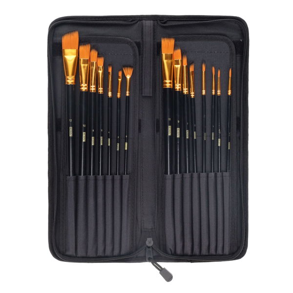 Icon 16pc Travel Paint Brush Set