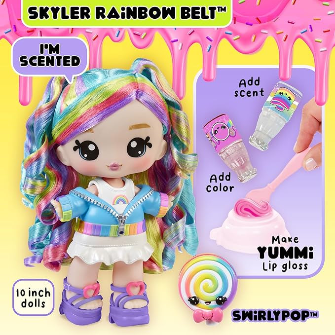 Yummiland Lip Gloss Doll Skyler Rainbow