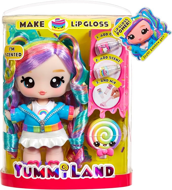 Yummiland Lip Gloss Doll Skyler Rainbow