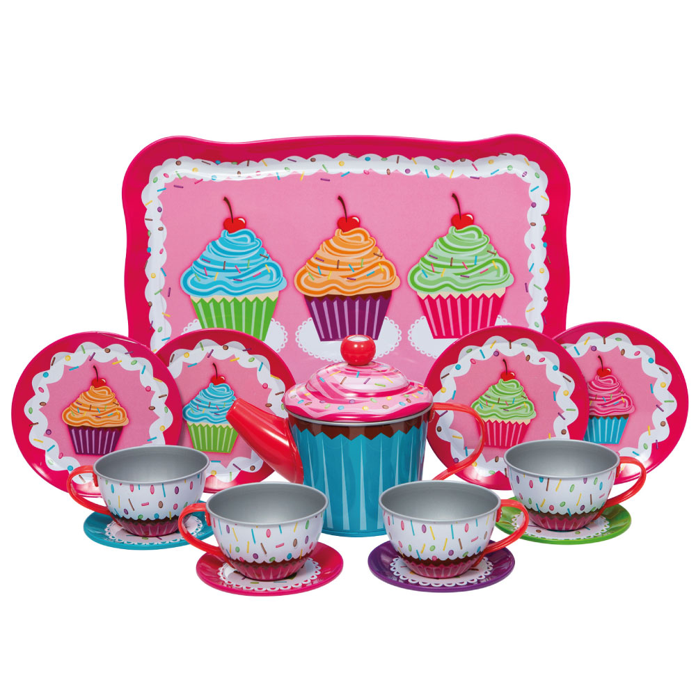 Cup Cake Tin Tea Set