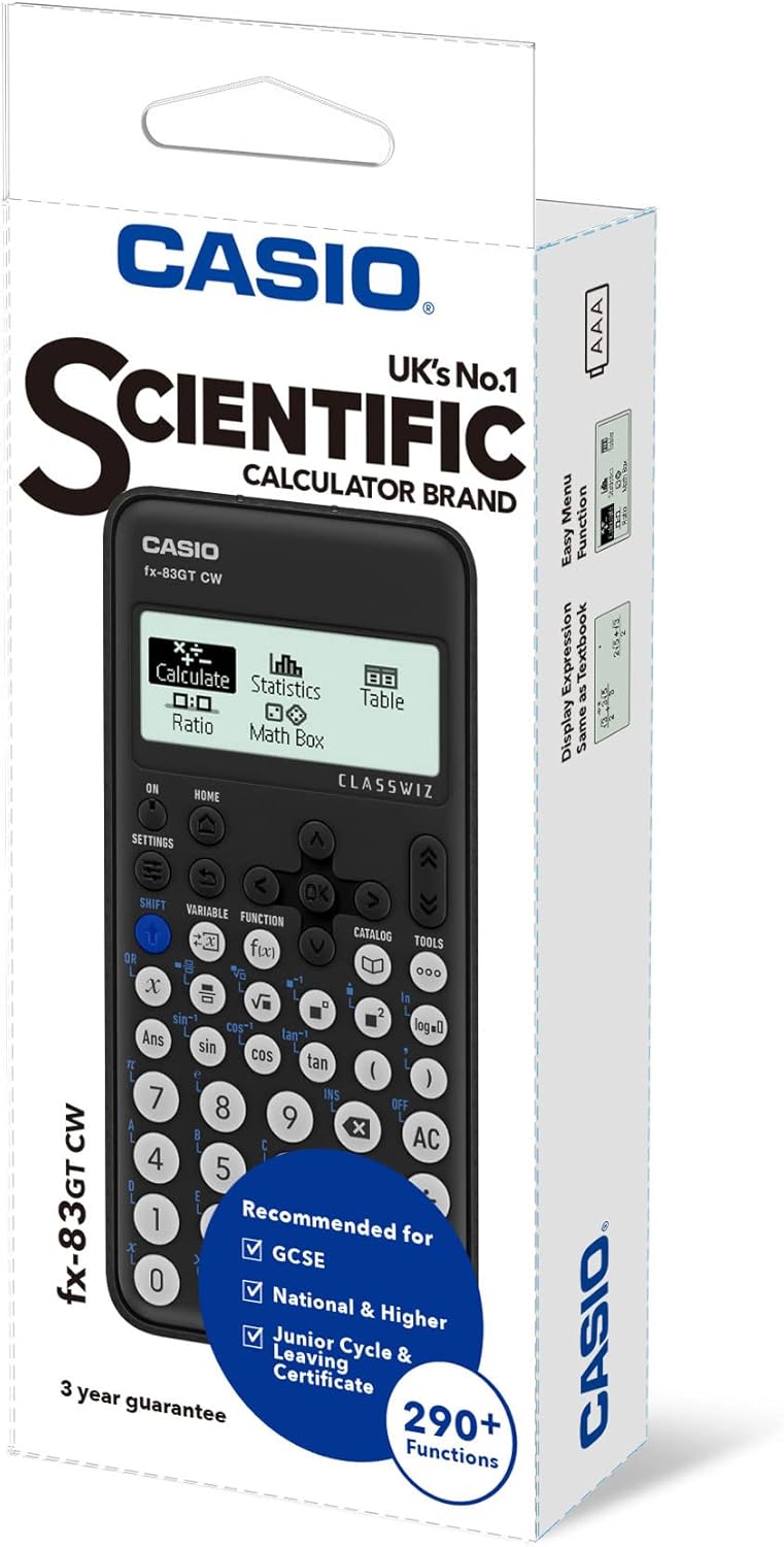 Casio FX 83GT CW Scientific Calculator Black