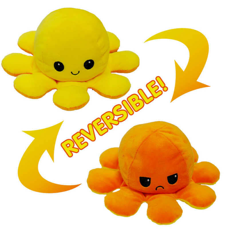 Reversible Octopus Plush 20cm