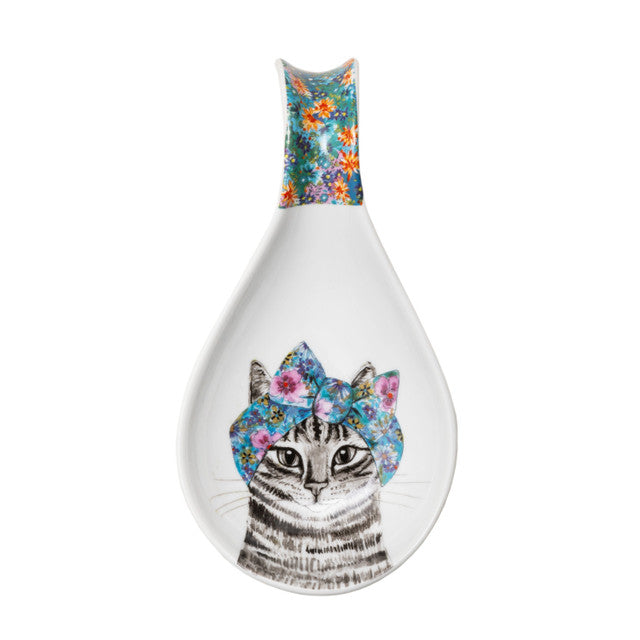 Porcelain Cat Spoon Rest Tipperley Hill