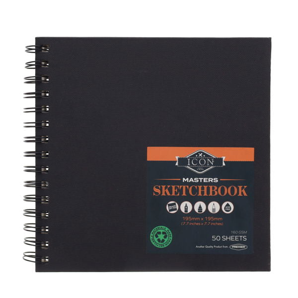 Icon Masters 19.5x19.5 cms Sketchbook 50 Sheets