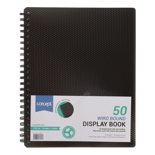 Display Book 50 Pocket A4 Wire