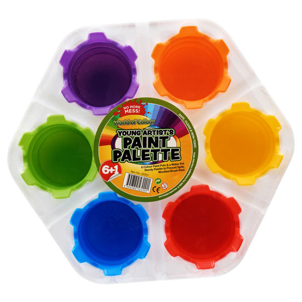 6+1 Paint Pots Palette Set