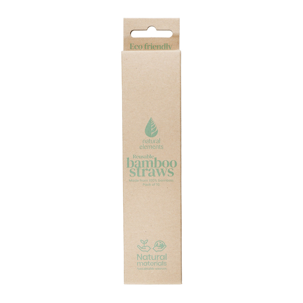 10pk Bamboo Straws Reusable