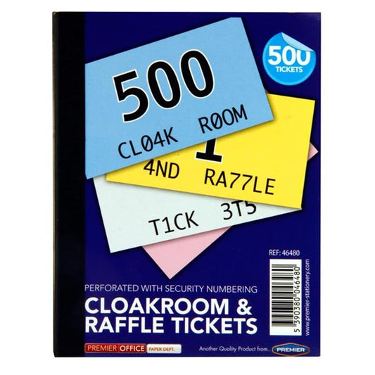 Cloakroom & Raffle Tickets 1-500
