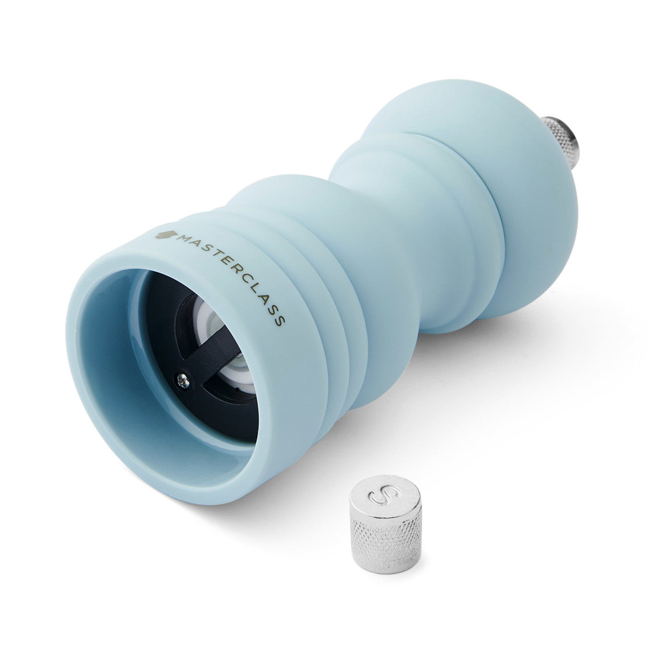 12cm Salt/Pepper Mill Sky Blue Soft Touch