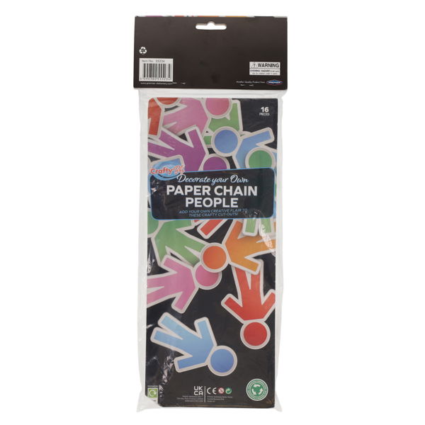 Paper Chain People 16pk (Boy)
