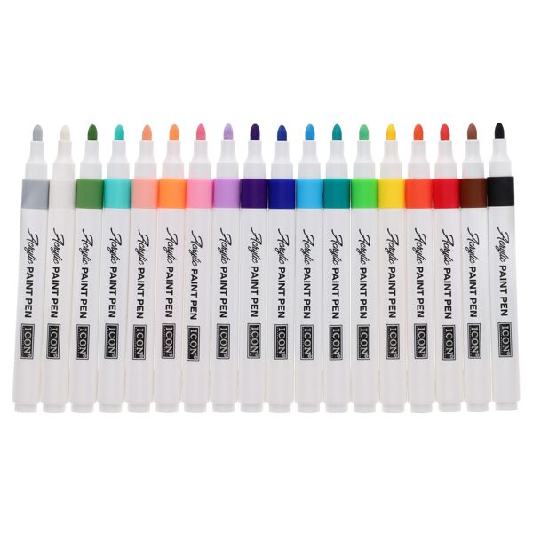 Icon 18pk Acrylic Paint Marker Pens