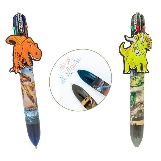 Dino World 6 Colour Gel Pen