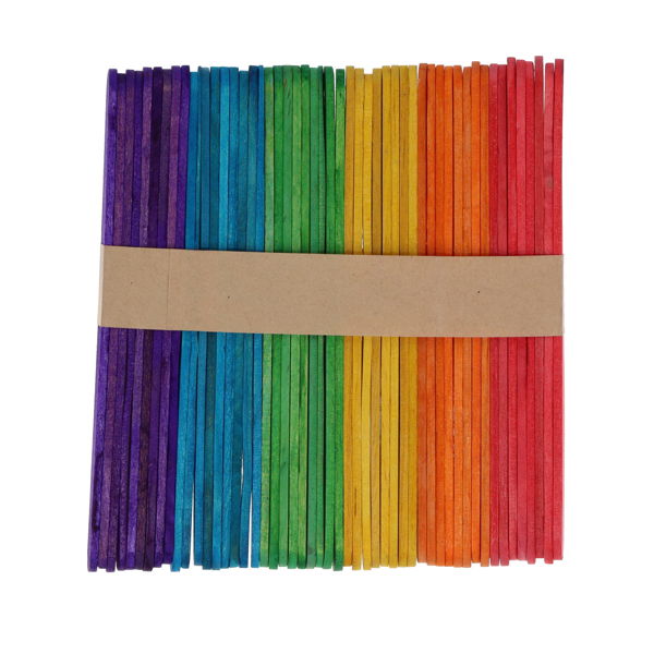 1000 Assorted Coloured Lollipop Sticks