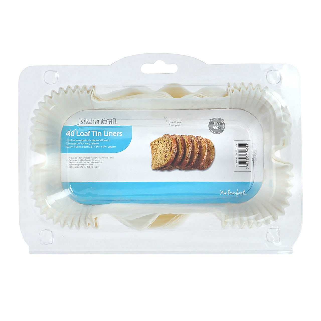 KC 40pk 1lb Loaf Tin Liners