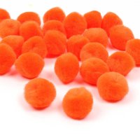 Pom Poms Orange 25mm & 40mm 30pk