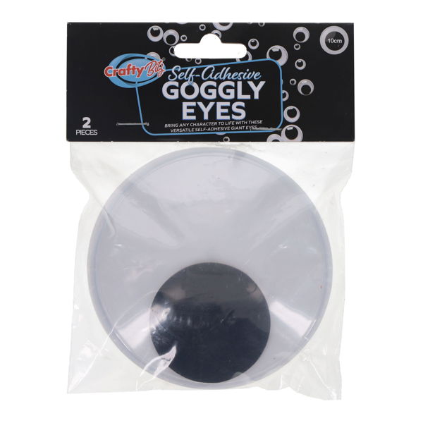 10Cm Goggly Eyes 2Pk