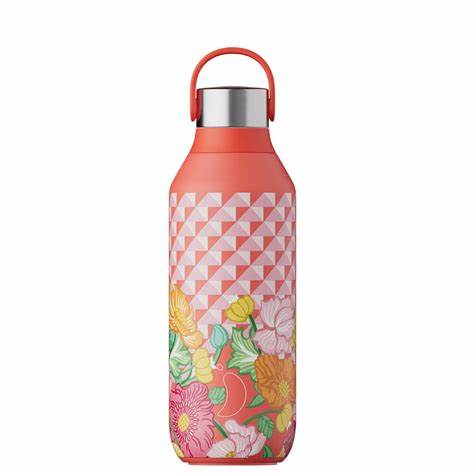 Chillys 500Ml Bottle Liberty Poppy Trellis
