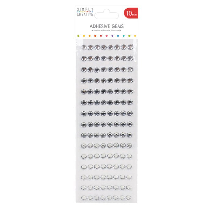 Silver Gems 10mm 120Pk