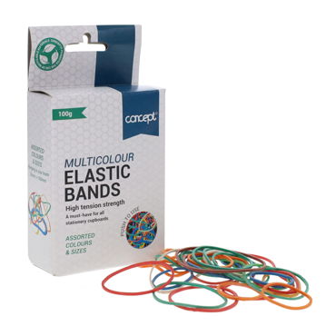 Elastic Bands 100G Boxed