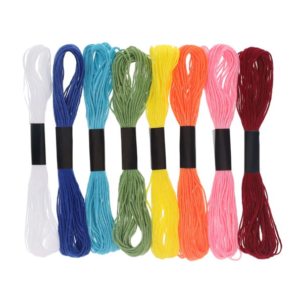 Icon Embroidery Thread 8 Assorted Colours