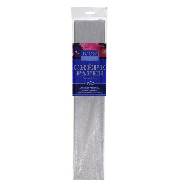 Icon Crepe Paper Silver