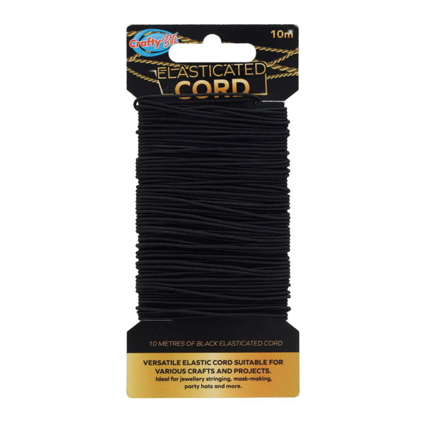 Elastic Cord Black 10m