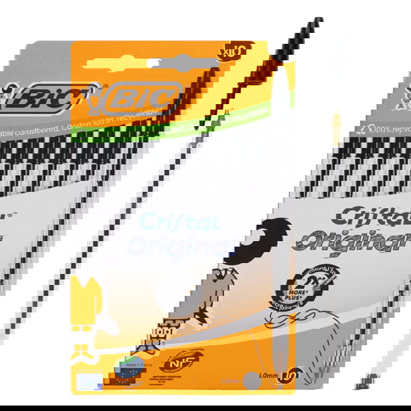 Bic 10 Black Cristal Original