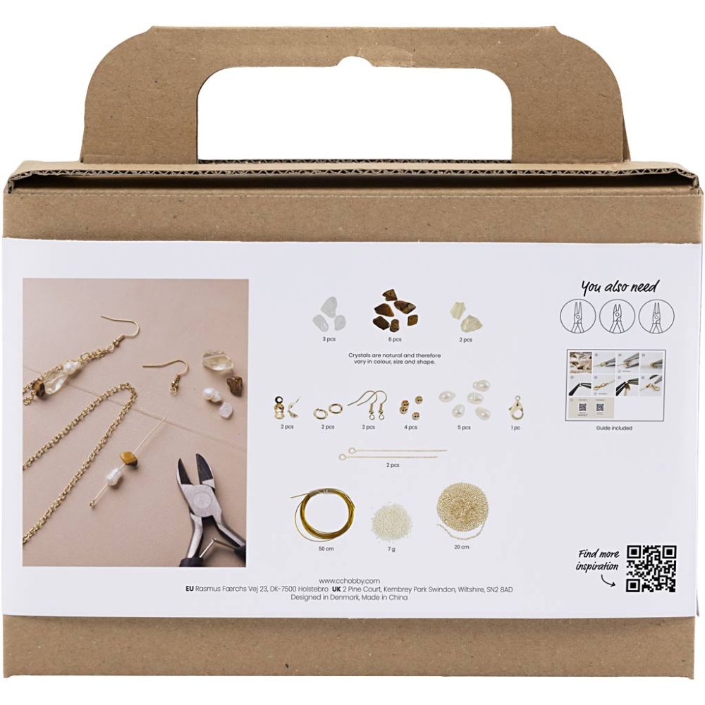 Mini Craft Kit Jewellery Crystal Necklace and Earrings