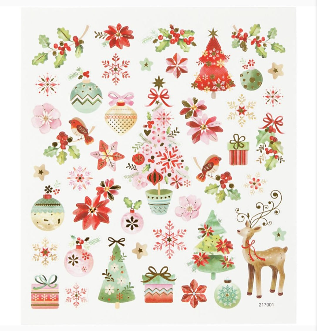 Christmas Stickers Romantic Style