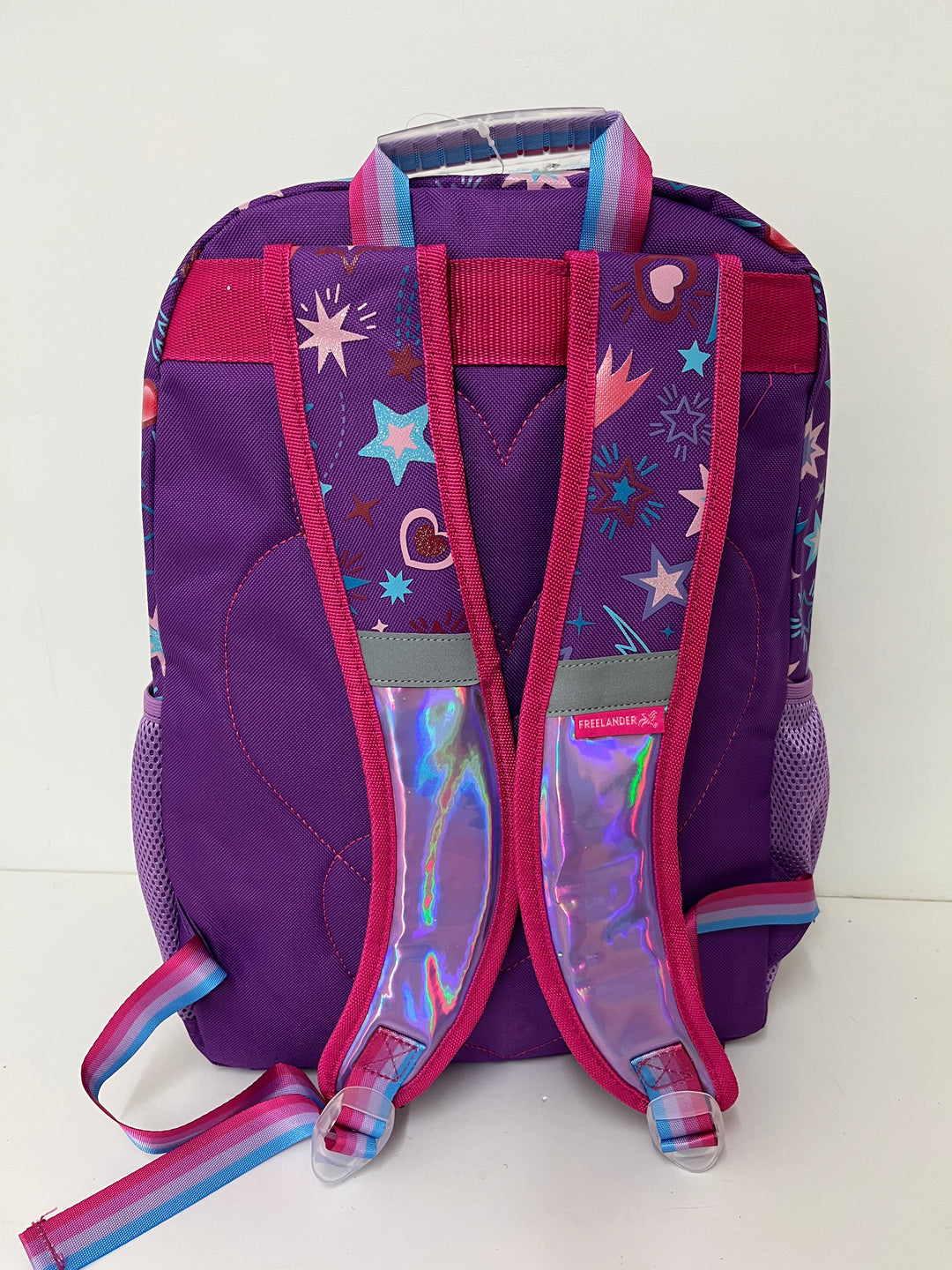 Backpack Purple Sparkle Heart