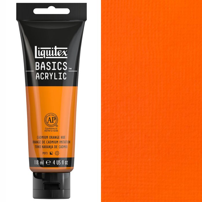 Liquitex Basics Acrylic 118Ml Cadmium Orange Hue