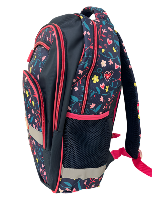 Backpack Girls Comfort Navy/Flowers