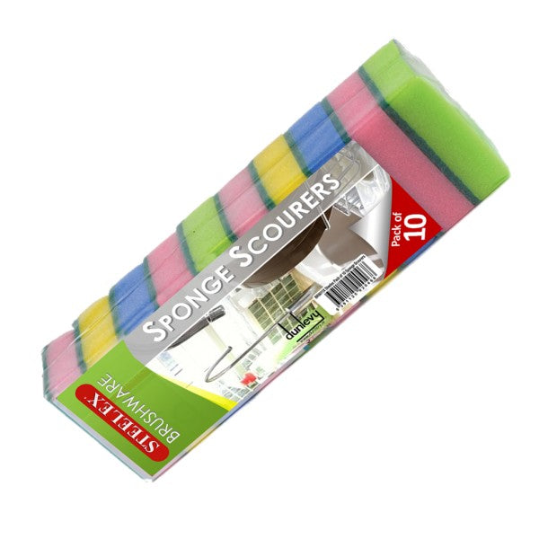 Steelex Sponge Scourers Pack 10