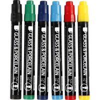 6pk Porcelain Markers 1-3mm