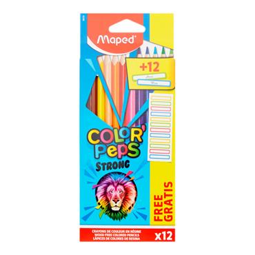 Color'peps 12pk Colouring Pencils with Labels